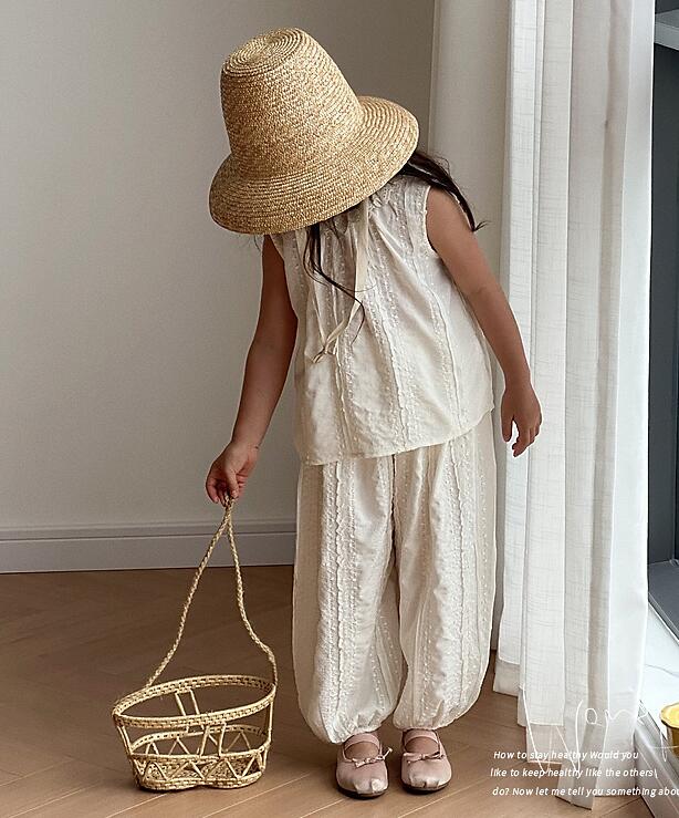 2024夏新品★子供服　トップス+ズボン　セット★100-160cm