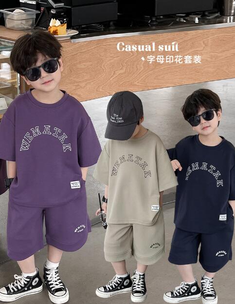 2024夏★子供服　トップス+ズボン　セット★90-150cm★3色