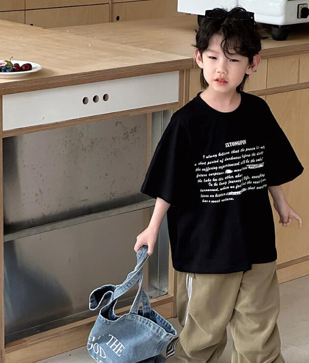 2024★夏新作★韓国風子供服★Tシャツ★2色90-140CM