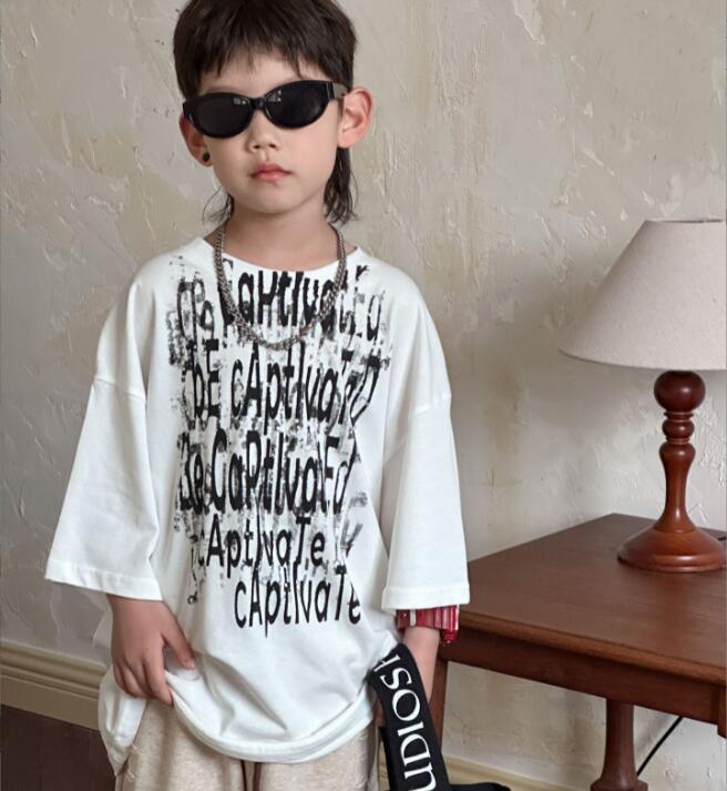 2024★夏新作★韓国風子供服★Tシャツ★2色90-140CM
