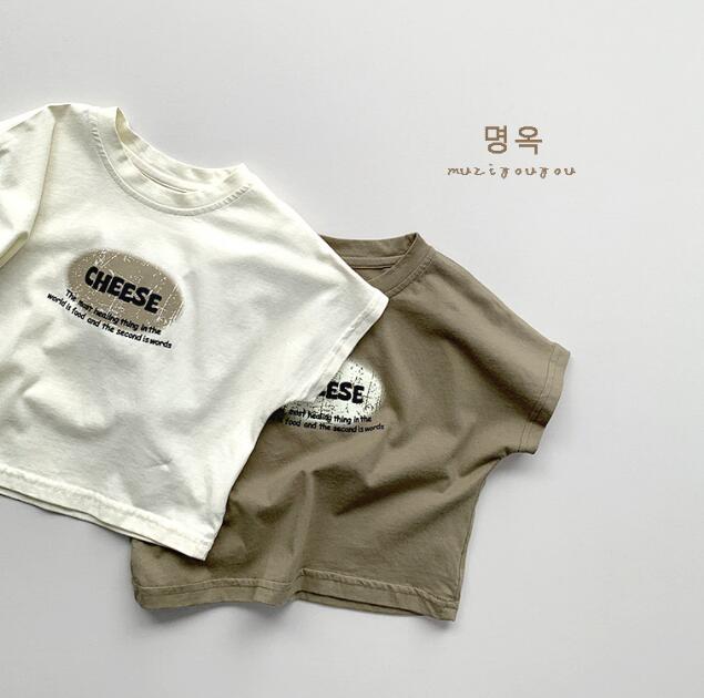 「2024」子供服★トップス★Tシャツ★韓国風子供服★半袖★2色★80-130CM