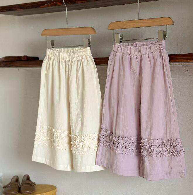 「2024」子供服★ボトムス★ズボン★韓国風子供服★キッズ女の子★2色★90-130CM