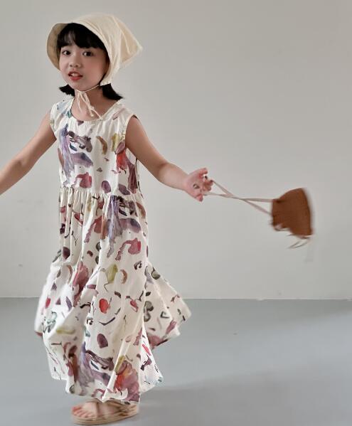 「2024」子供服★ワンピース★韓国風子供服★カジュアル★90-150CM