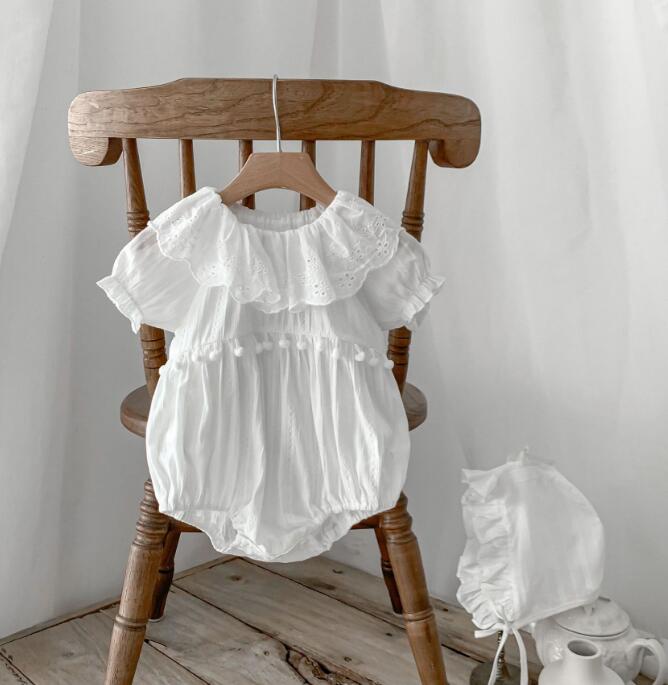 2024★夏新作★韓国風子供服★ロンパース+帽子★66-100CM