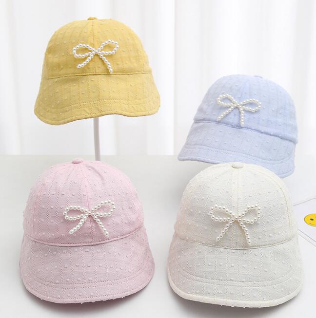 「2024」子供用★帽子★キャップ★キッズ★ハット★蝶結び★4色