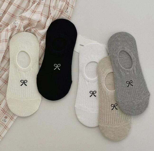 「2024」靴下★レディース★ソックス★大人用★女性用靴下★薄手★蝶結び