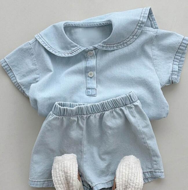 「2024」子供服★トップス+ズボン★セットアップ★韓国子供服★デニム★70-120CM