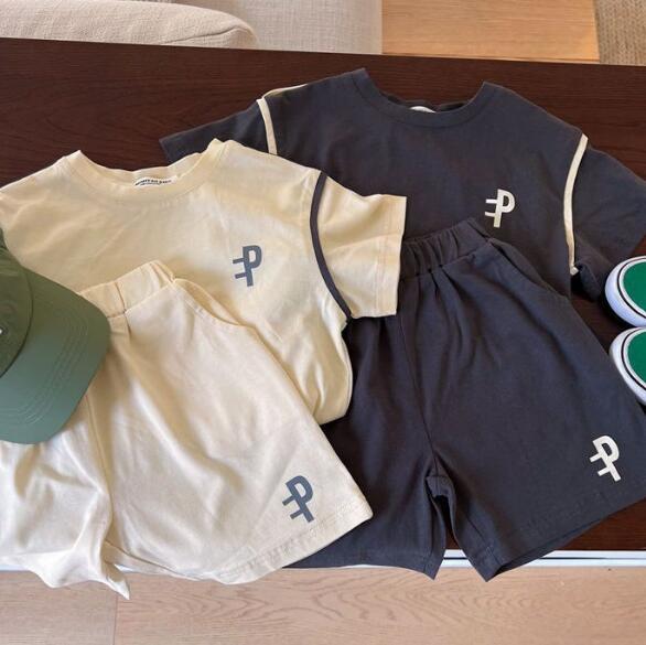 「2024」子供服★トップス+ズボン★セットアップ★韓国風子供服★2色★80-130CM