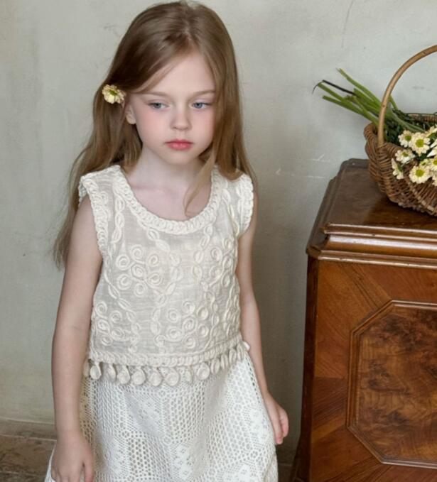 2024★夏新作★韓国風子供服★ベスト★S-M