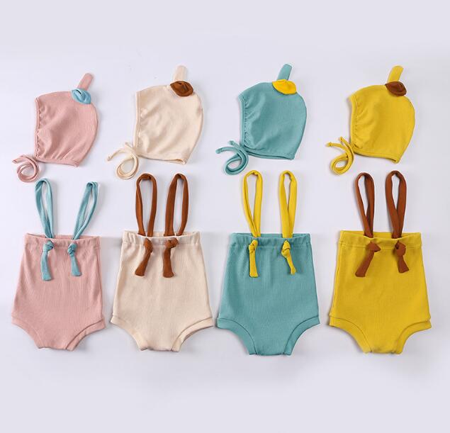 2024夏新品★ベビー服★サロペット&トップス&帽子★66-90/73-100cm★4色