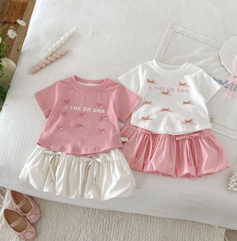 2024★夏新作★韓国風子供服★Tシャツ★スカート★73-120CM