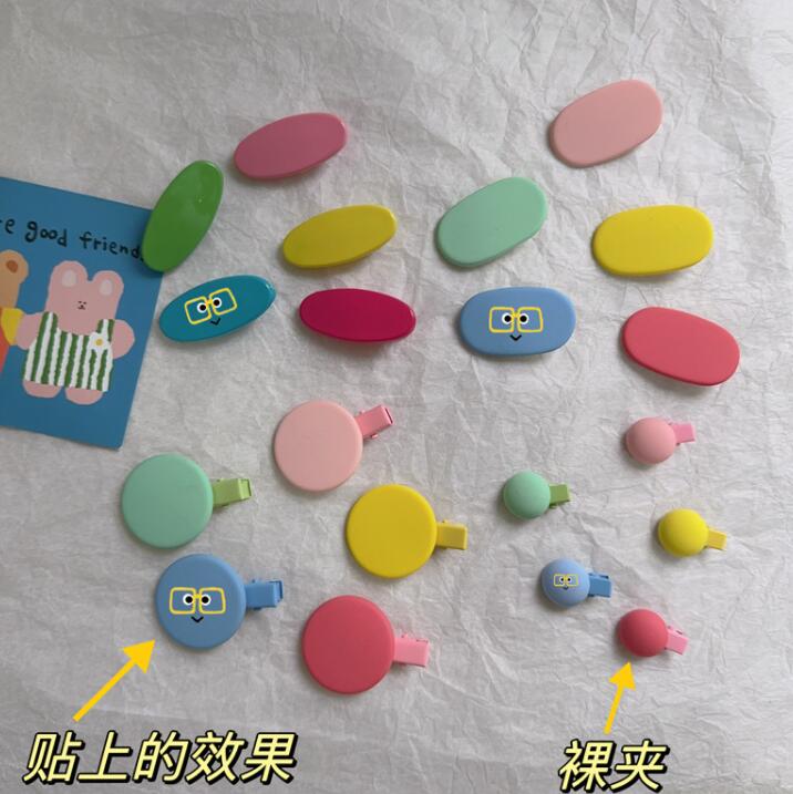 雑貨★髪飾り　ヘアビン★アクセサリー+可愛い絵文字シール★7組