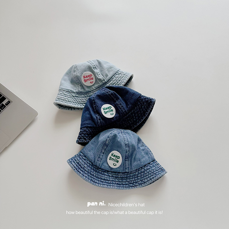 「2024」子供用★帽子★バケットハット★ベビー★ハット★デニム★可愛い★3色