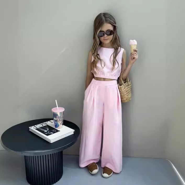 2024★夏新作★韓国風子供服★トップス+ズボン★2色90-140CM