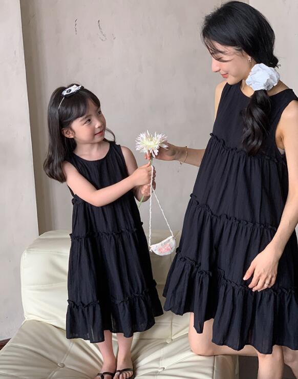 2024新品★子供服&親子服　ワンピース★80-140cm/SML★