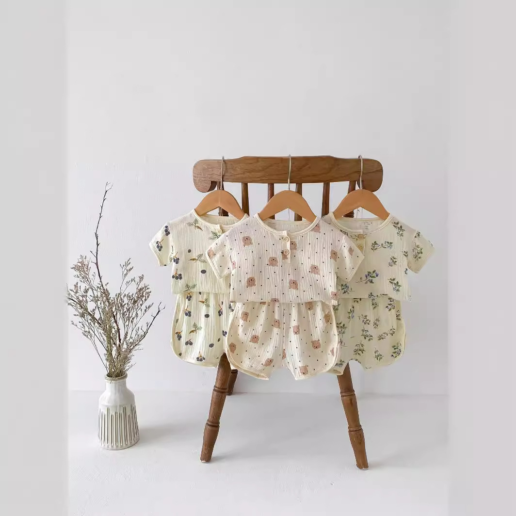 2024★夏新作★韓国風ベビー服★トップス+ズボン★66cm〜100cm 3色