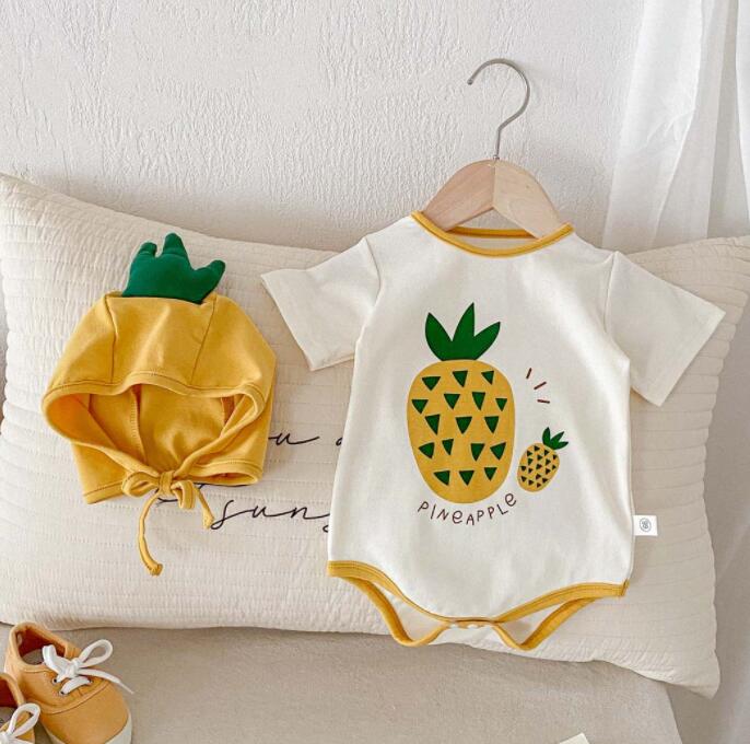 「2024」子供服★ロンパース+帽子★連体服★韓国風子供服★ベビー★66cm〜90cm