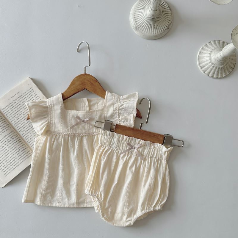 「2024」子供服★トップス+ショートパンツ★セットアップ★韓国風子供服★66CM〜90CM