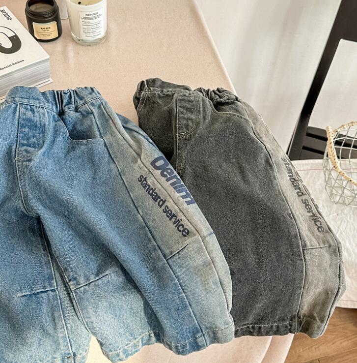 「2024」子供服★ズボン★ジーンズ★ボトムス★韓国風子供服★2色80cm〜130cm