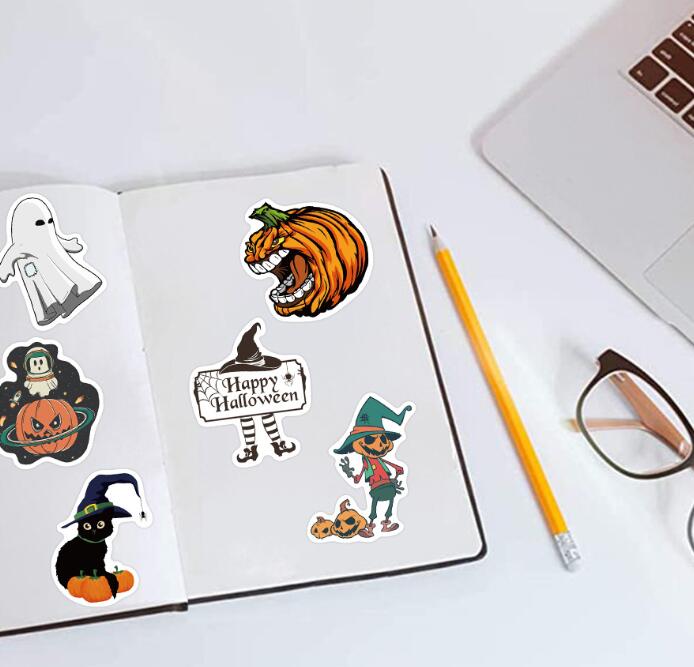 ★飾りシール★DIYハロウィン粘着シール　シール★100枚入り