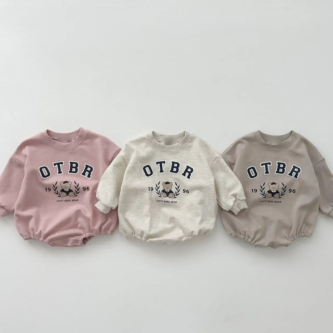 2024★春秋新作★韓国風ベビー服★ロンパース★66cm〜90cm 3色