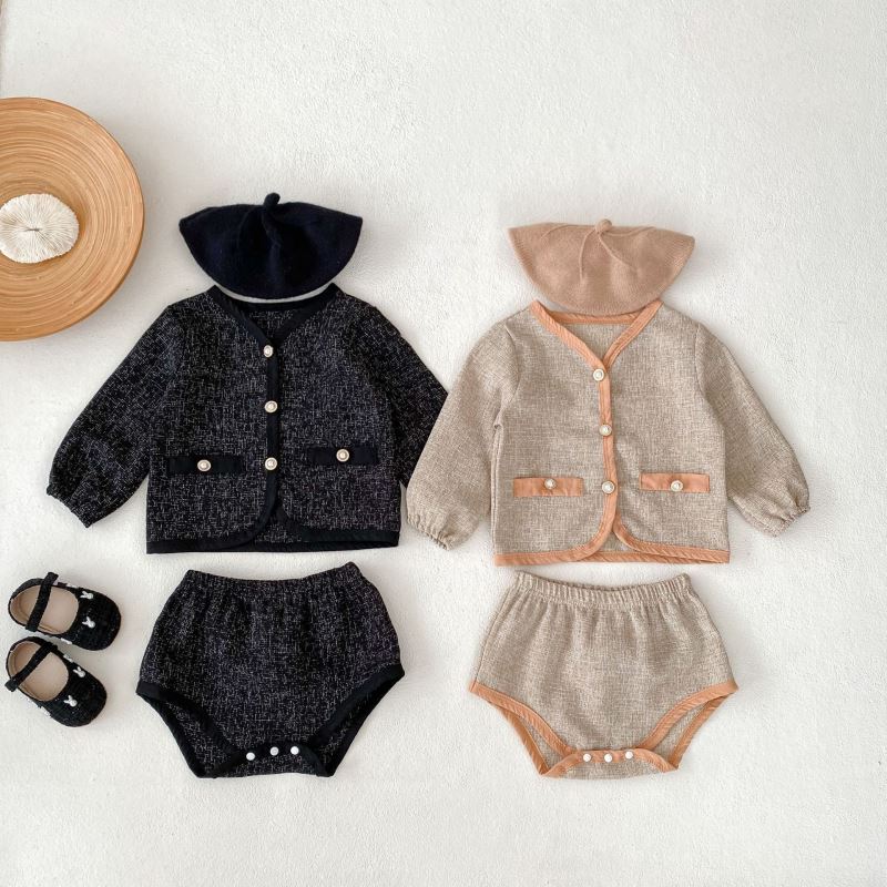 「2024」子供服★トップス+パンツ★セットアップ★韓国風子供服★2色73cm〜100cm