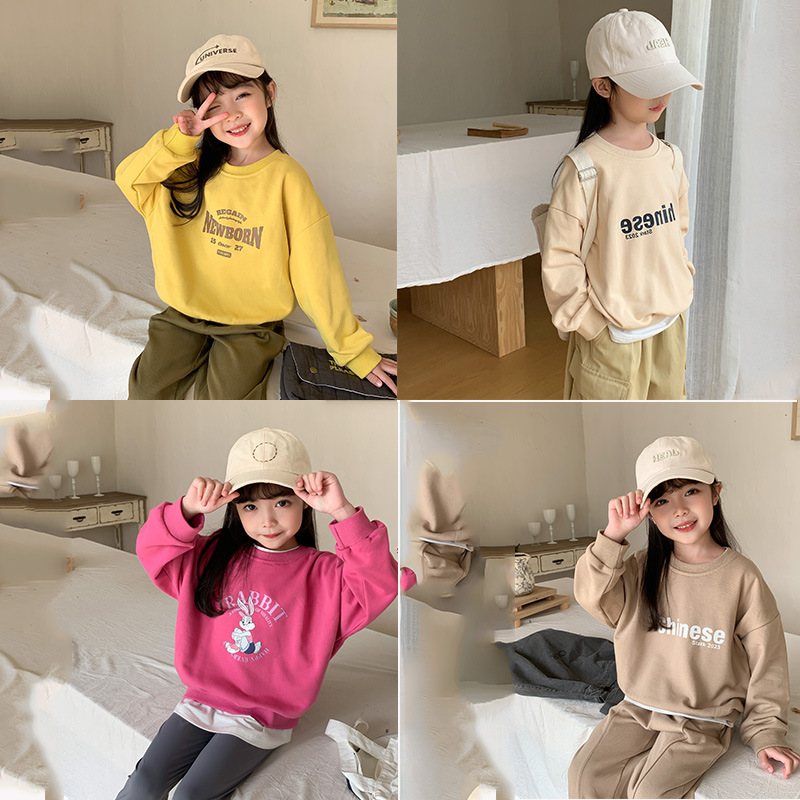 2024★春秋新作★韓国風子供服★トップス★90cm〜140cm 4色