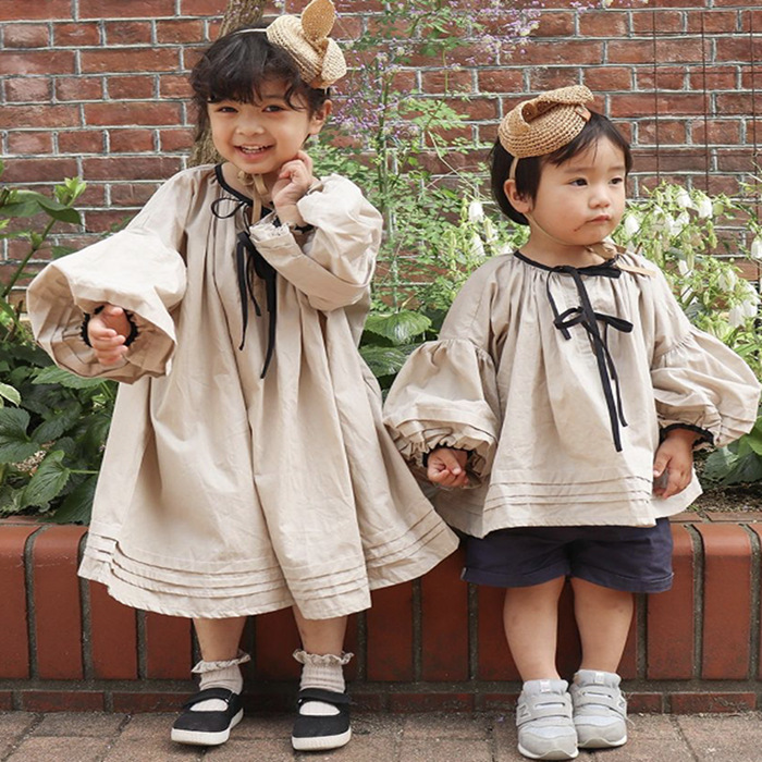 2024★春秋新作★韓国風子供服★ワンピース★トップス★90cm〜140cm