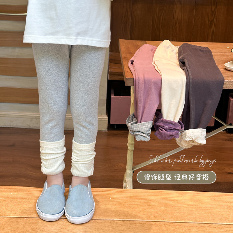 2024秋新作★子供服　タイツ　ズボン★90~150cm  4色