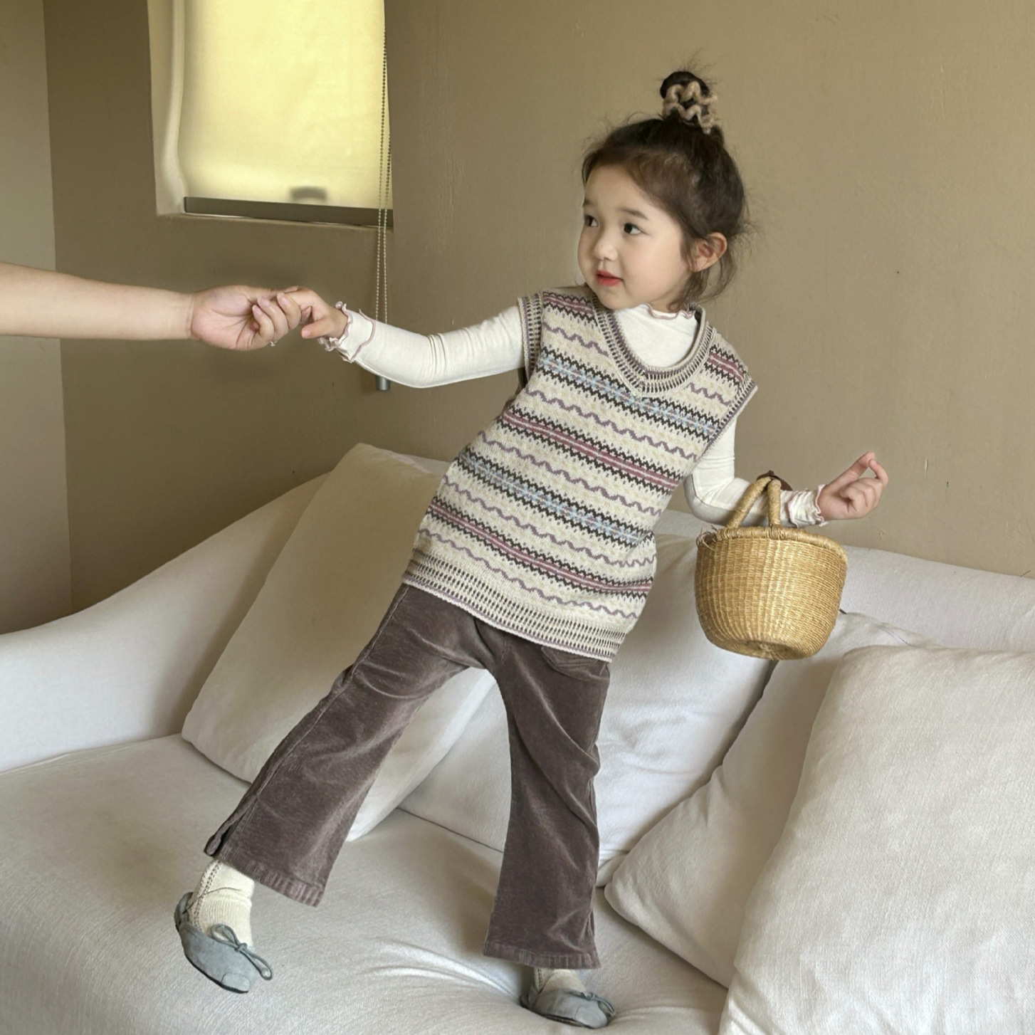 2024★春秋新作★韓国風ベビー服★トップス★ズボン★チョッキ★7〜17 3色