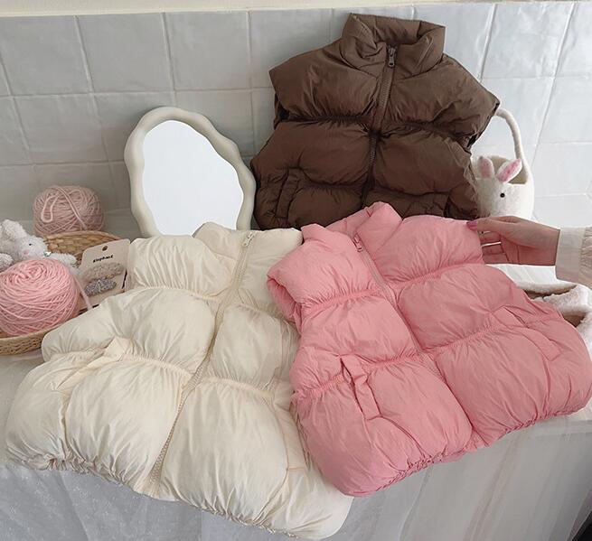 2024新品★子供服 　ダウンコート　ベストコート★90cm〜130cm 3色