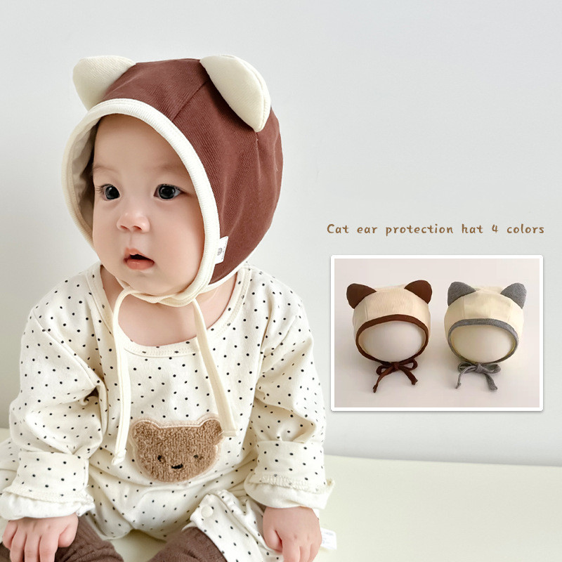 「2024」子供用★帽子★ベビー★耳カバー★可愛い★4色
