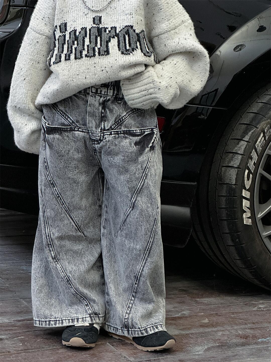 「2024」子供服★ボトムス★ジーンズ★ズボン★韓国風子供服★90cm〜150cm