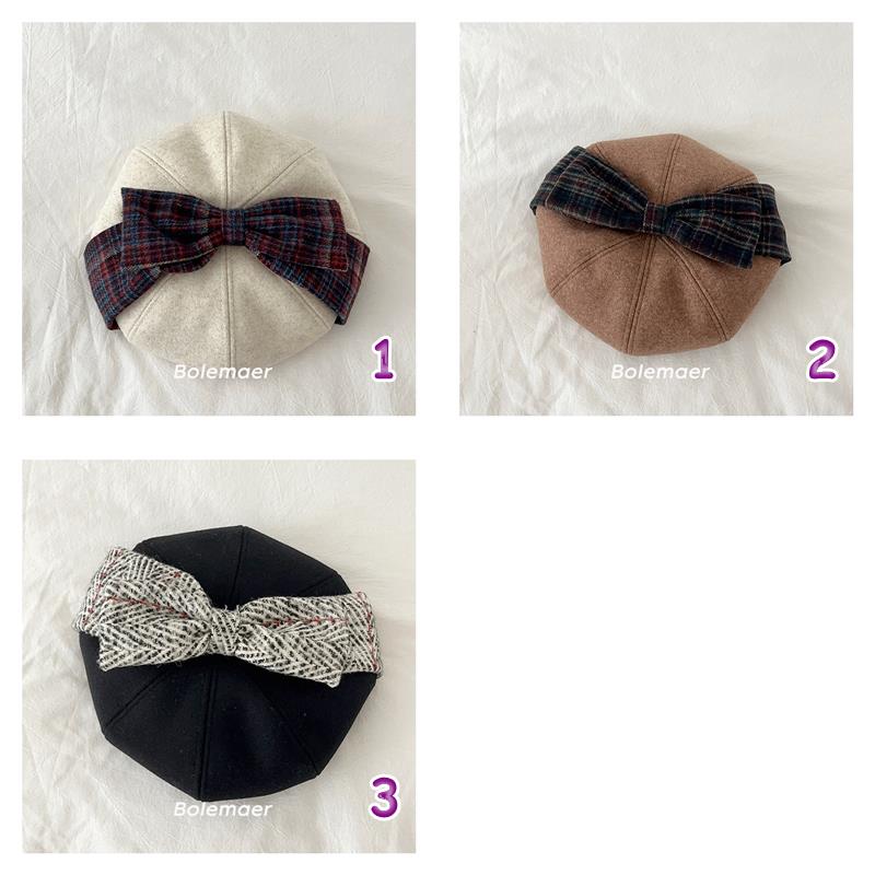 「2024」子供用★帽子★ベレー帽★キッズ★韓国風★3色