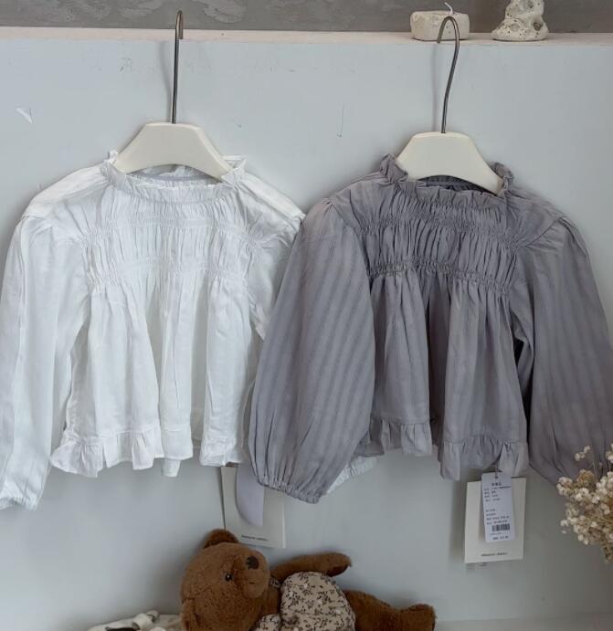 「2024」子供服★トップス★長袖シャツ★韓国風子供服★2色100cm〜160cm