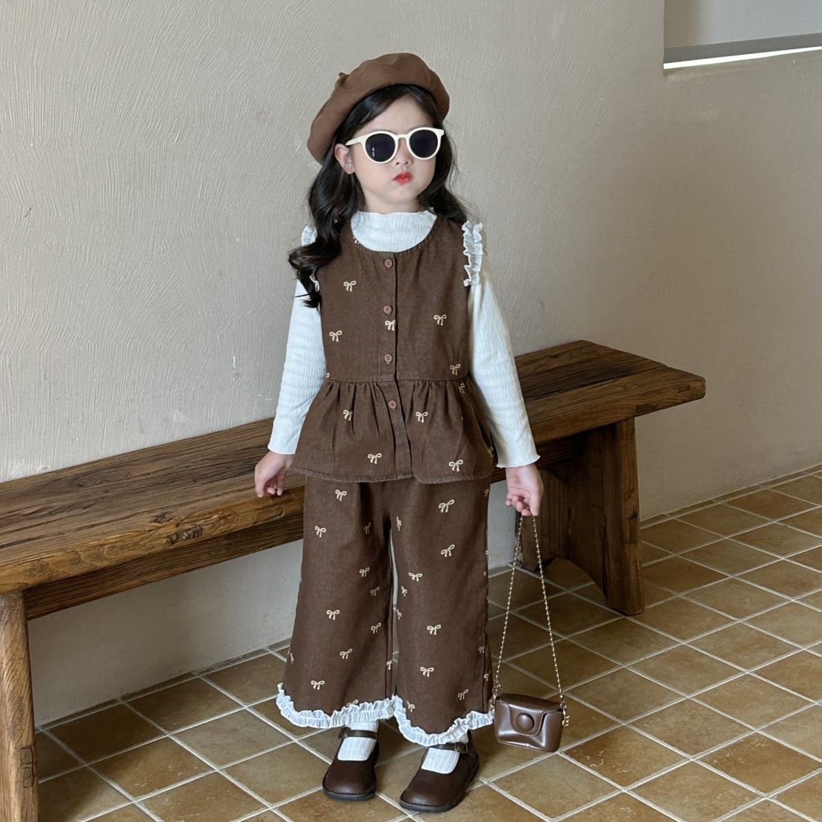 「2024」子供服★トップス★セットアップ★韓国風子供服★2色90cm〜140cm