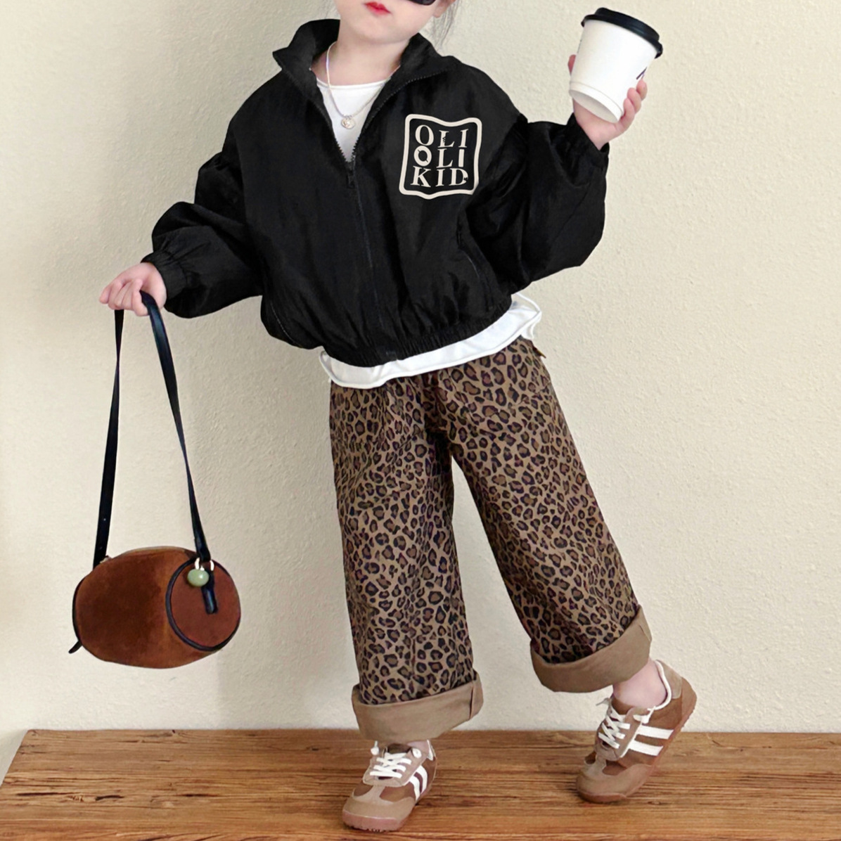 「2024」子供服★ズボン★ボトムス★ヒョウ柄★韓国風子供服★90cm〜140cm