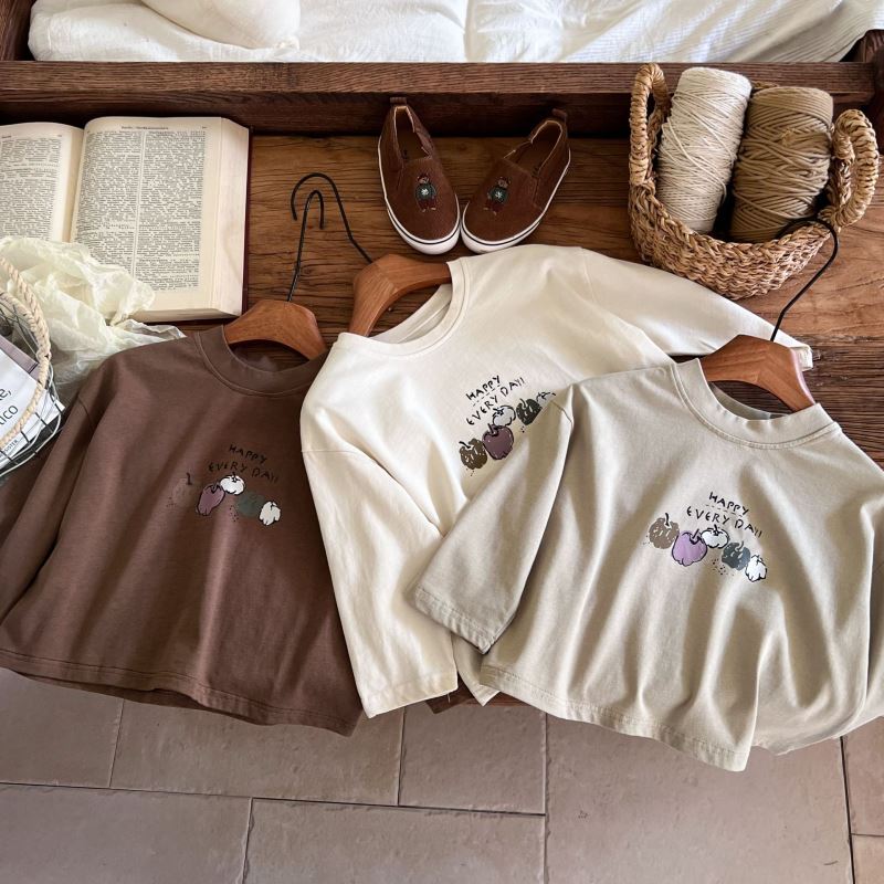 2024新作★子供服　長袖トップス★80cm〜140cm 3色