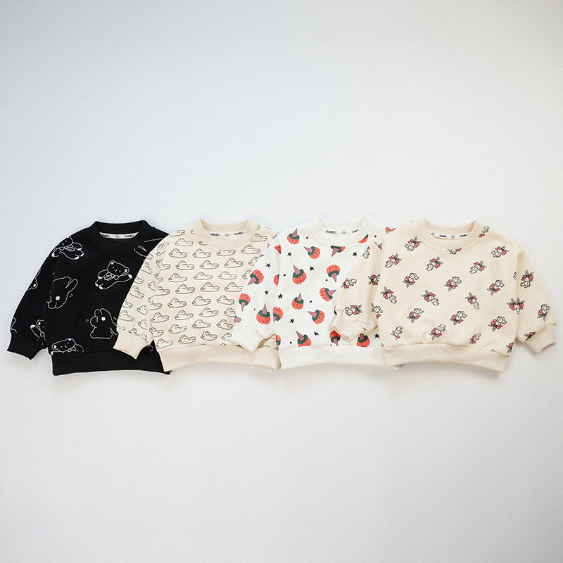 2024秋新品★子供服　トレーナー　トップス★80cm〜120cm 4色