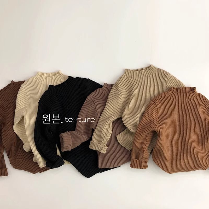 「2024」子供服★トップス★ニット★セーター★韓国風子供服★5色90cm〜140cm