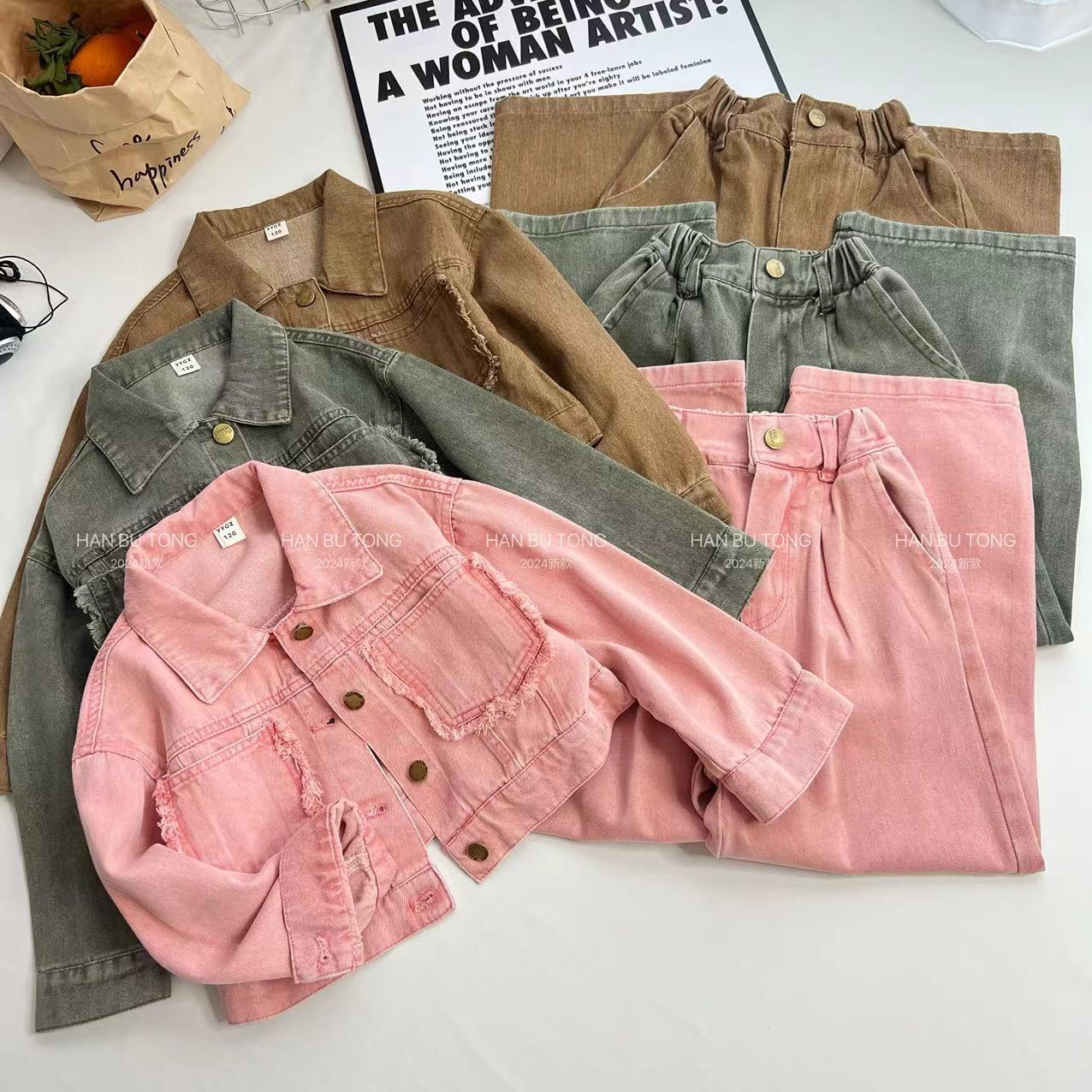 2024秋新品★子供服　セットアップ★120cm〜170cm 3色