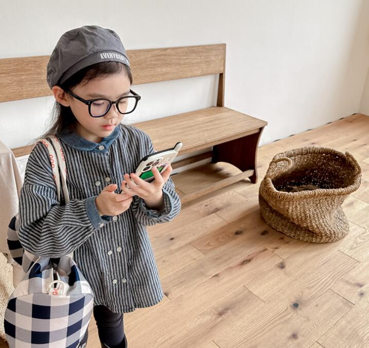 2024秋新作★子供服　トップス　シャツ★80cm〜130cm 2色