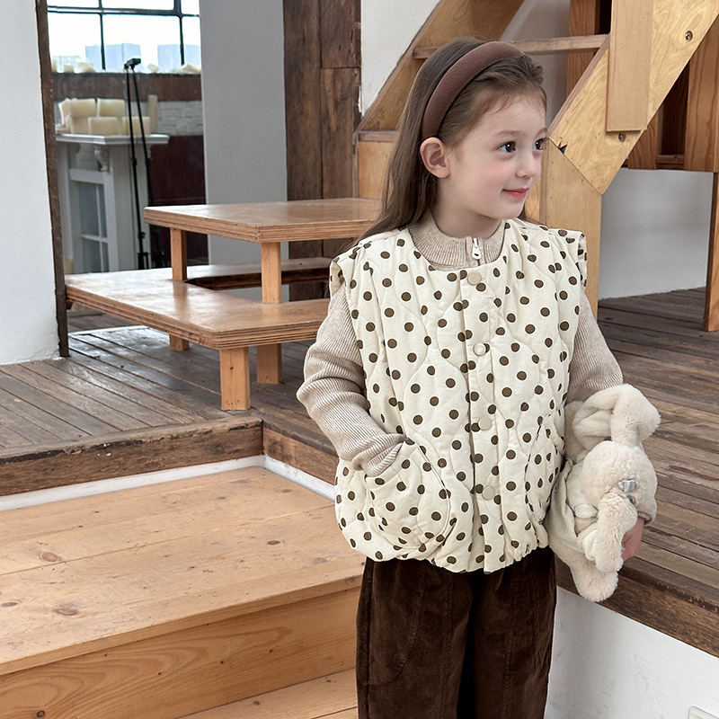 「2024」子供服★トップス★チョッキ★ベスト★韓国風子供服★90cm〜150cm