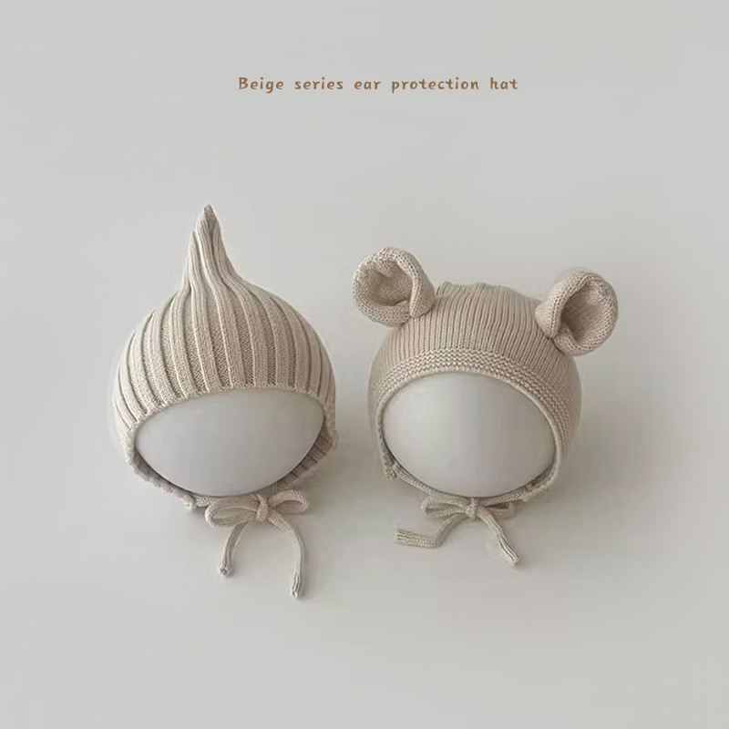 「2024」子供用★帽子★耳カバー★ニット帽子★ベビー★暖かい★4色