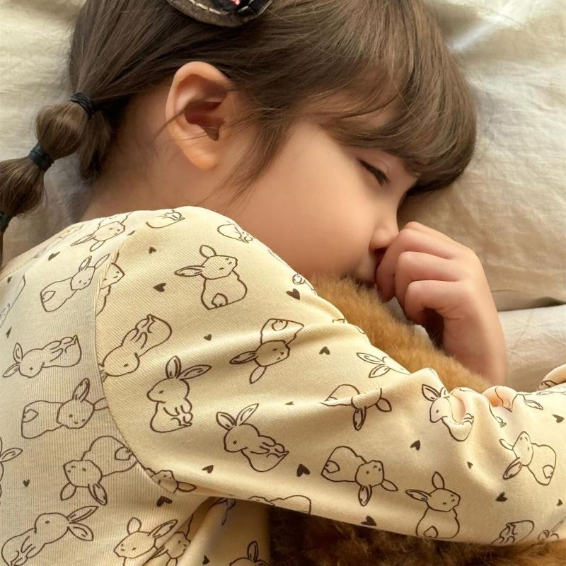 2024秋冬新品J★子供服　部屋着セットアップ★90cm〜140cm 2色