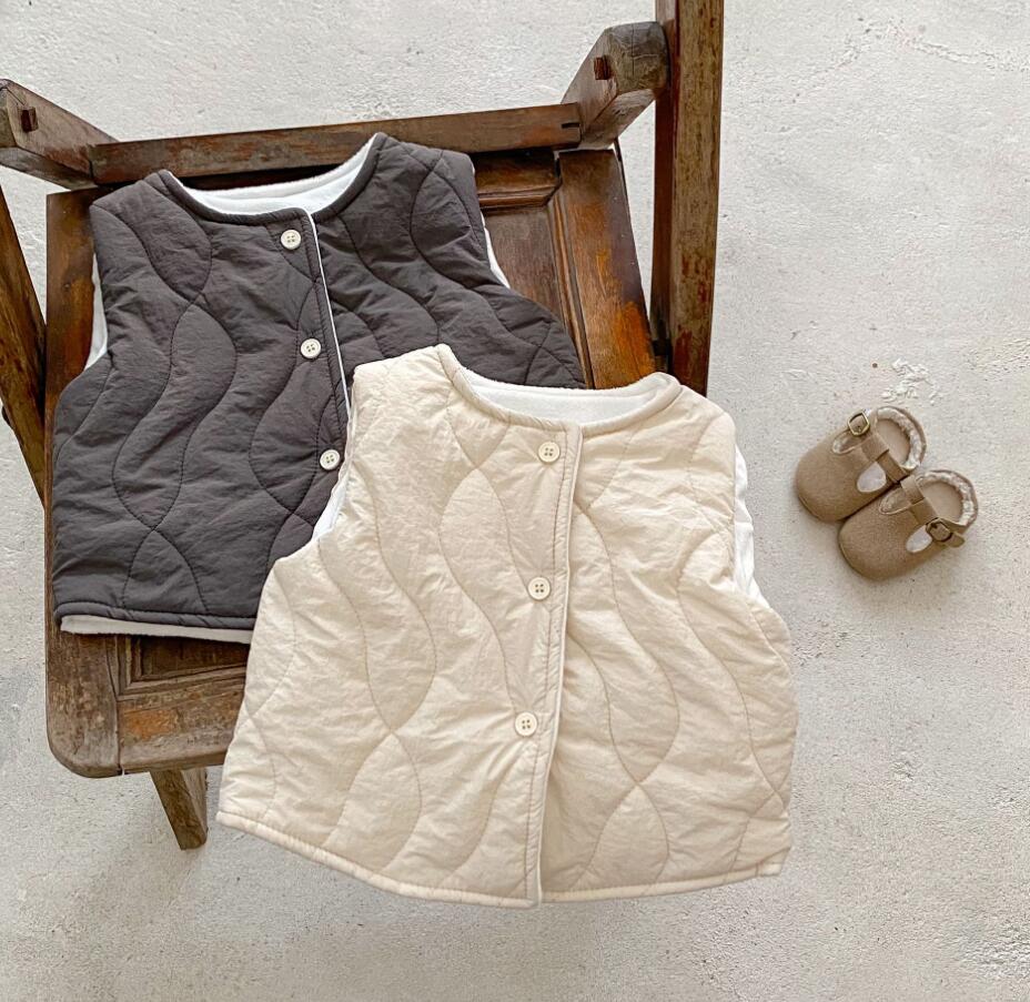 「2024」子供服★トップス★チョッキ★ベスト★韓国風子供服★2色66cm〜100cm