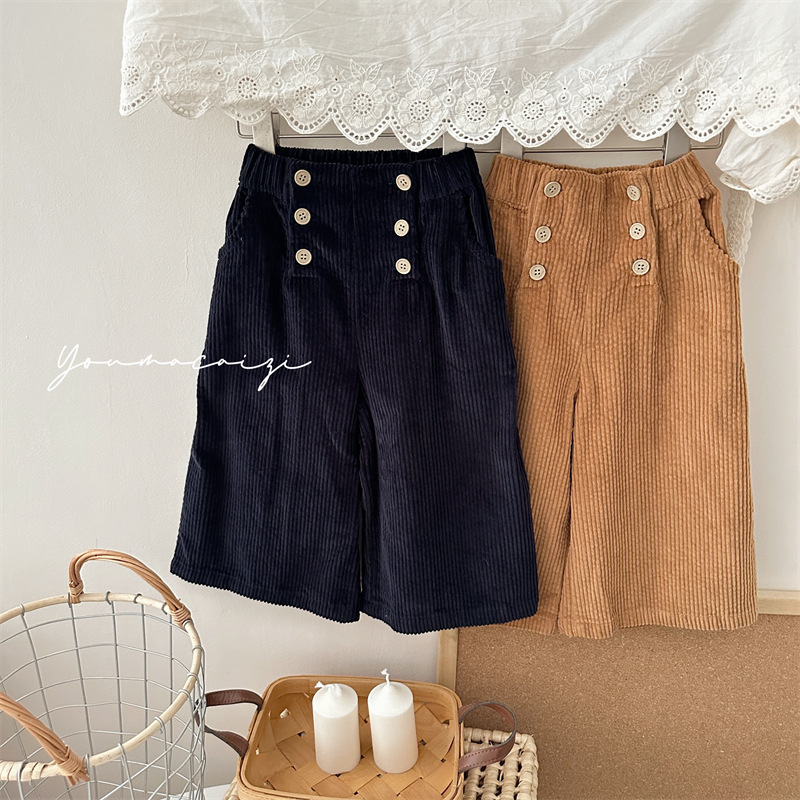 2024秋冬新入荷★子供服　ズボン★80cm〜130cm 2色