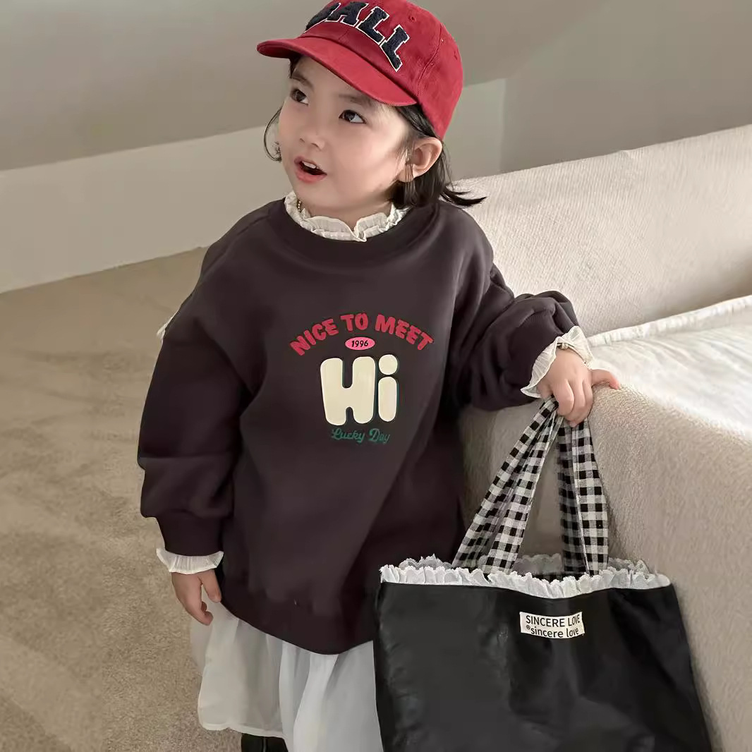 「2024」子供服★トップス★長袖★裏起毛★韓国風子供服★90cm〜140cm