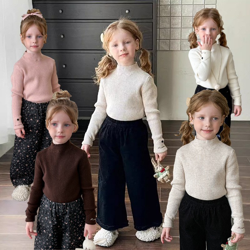 「2024」子供服★トップス★ニット★セーター★韓国風子供服★3色90cm〜150cm