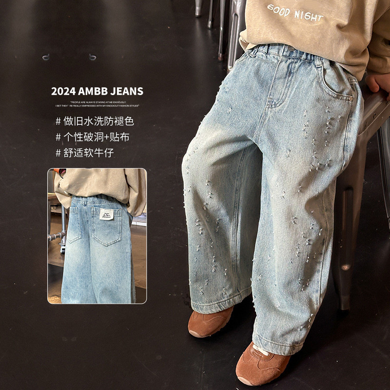 「2024」子供服★ズボン★ボトムス★ジーンズ★韓国風子供服★90cm〜150cm